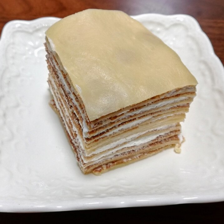 簡単に☆ホットケーキミックスでミルクレープ